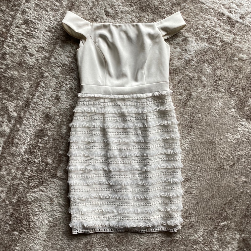 Aidan Mattox White Dress Size 0